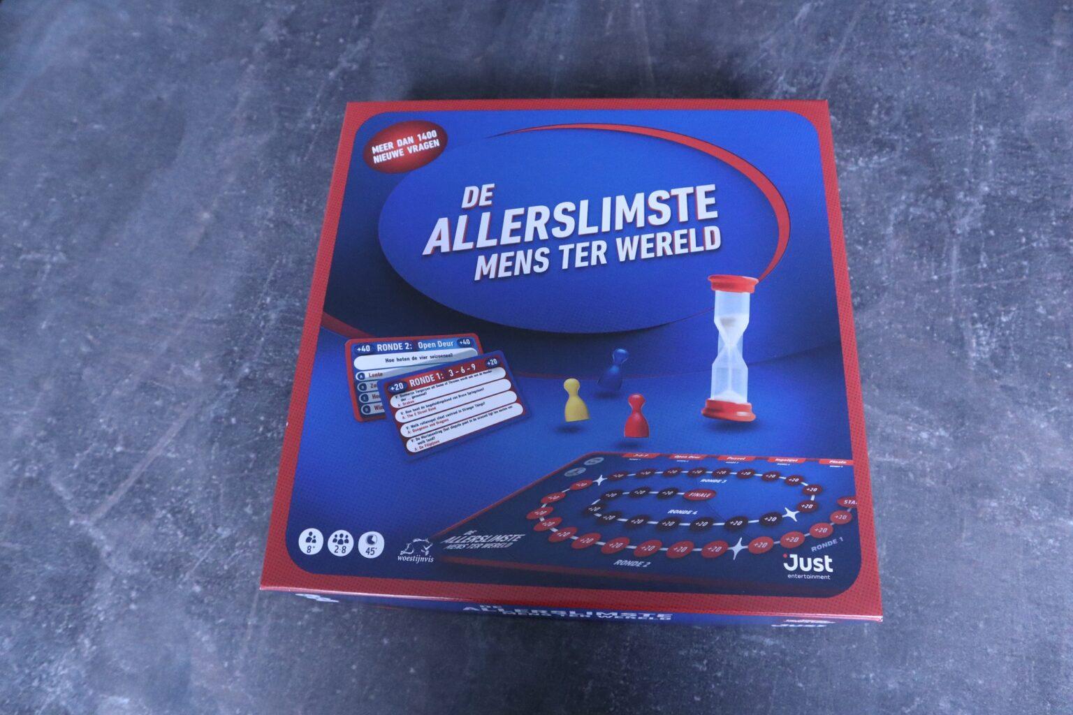 De Allerslimste Mens ter Wereld bordspel test je kennis