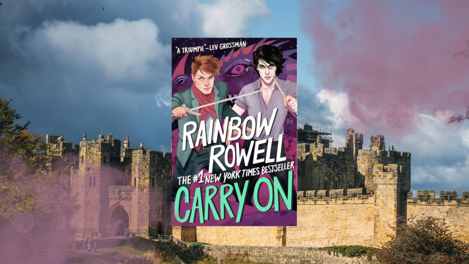 carry on rainbow rowell boekrecensie met kasteel op de achtergrond